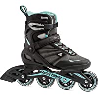 Rollerblade Zetrablade - Patines en línea para Adultos- Color Negro y Azul Claro- Patines en línea